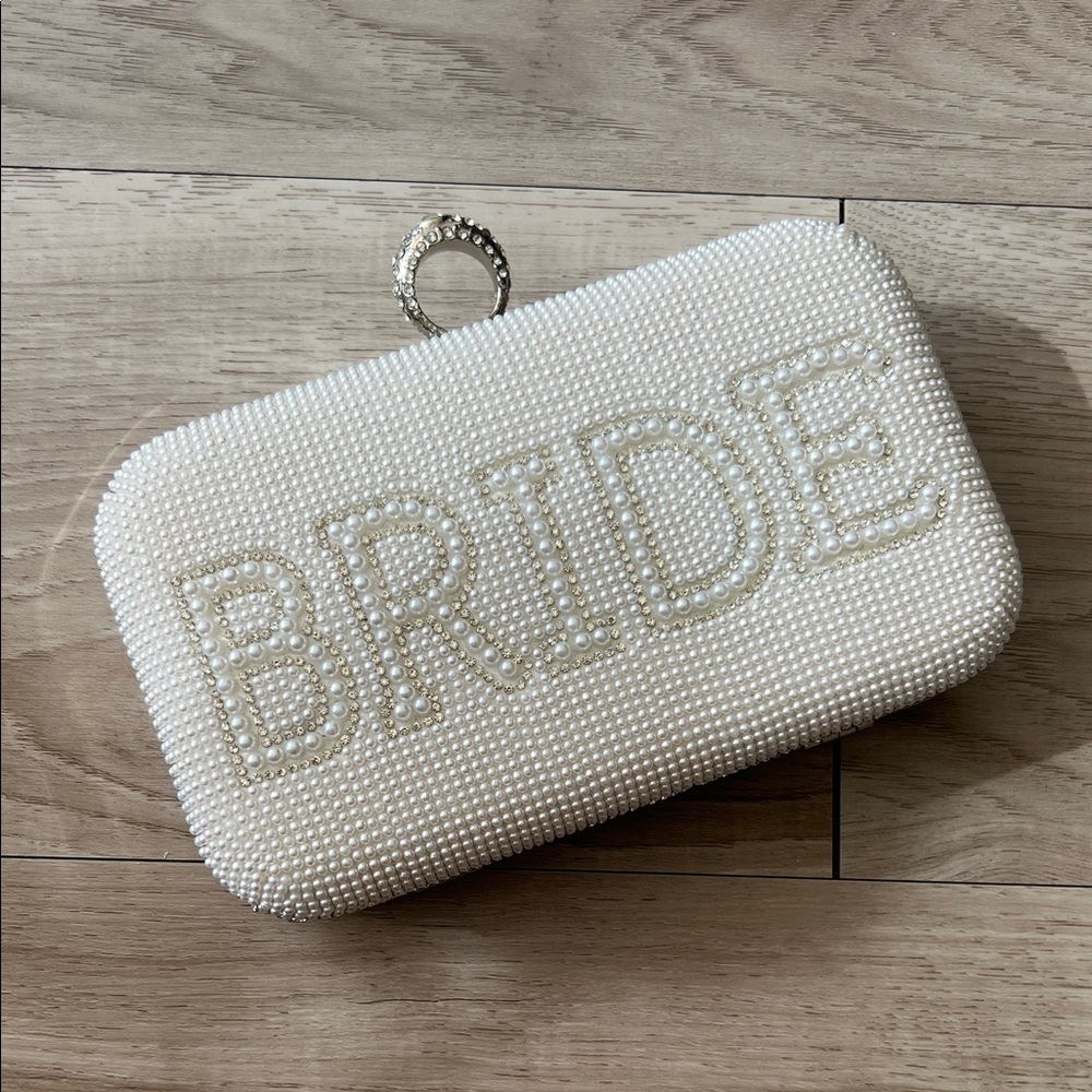 Elegant White Bridal Clutch